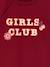 Sweatshirt dress for girls red - vertbaudet enfant 