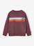 Crew neck sweatshirt for boys marl white+mauve - vertbaudet enfant 