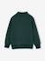 Zipped sweatshirt for boys with a trucker neck fir green+navy blue+red - vertbaudet enfant 