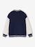 Teddy sweatshirt for boys fir green+navy blue - vertbaudet enfant 