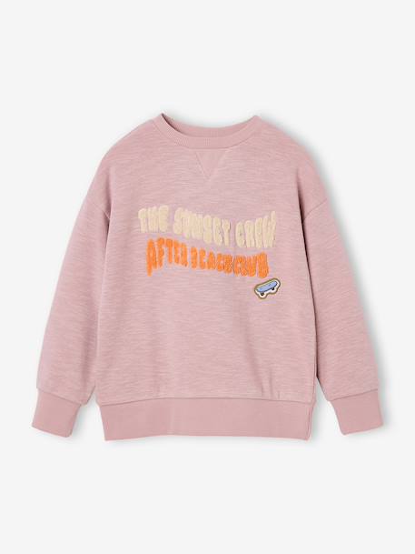Crewneck sweatshirt for boys pale pink - vertbaudet enfant 