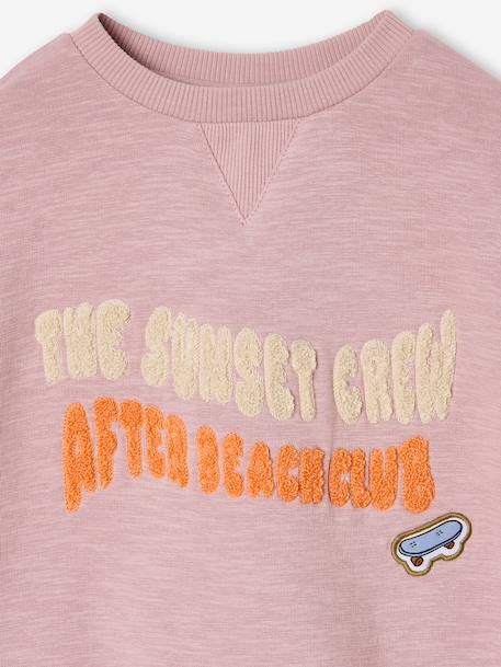 Crewneck sweatshirt for boys pale pink - vertbaudet enfant 