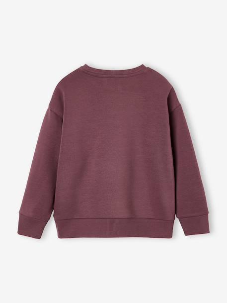 Crew neck sweatshirt for boys marl white+mauve - vertbaudet enfant 