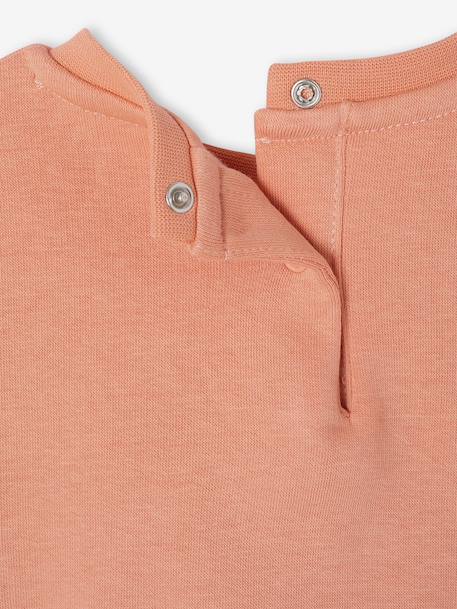Long-sleeved sweatshirt for baby girls apricot - vertbaudet enfant 
