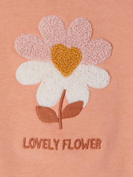 Long-sleeved sweatshirt for baby girls apricot - vertbaudet enfant 