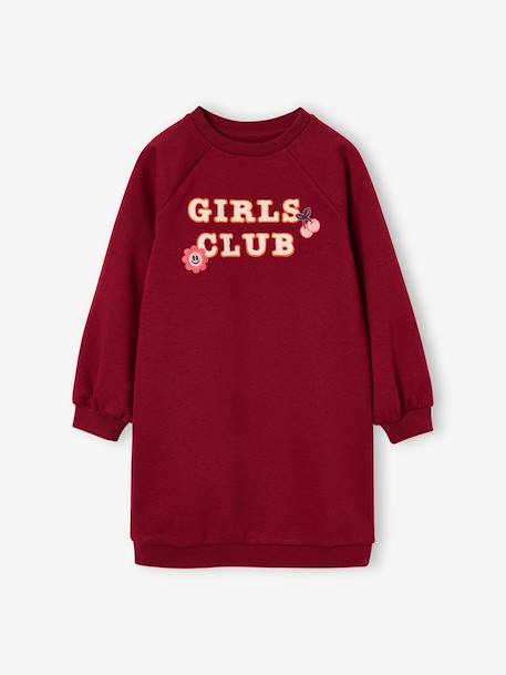 Robe sweat fille rouge - vertbaudet enfant 