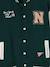 Teddy sweatshirt for boys fir green+navy blue - vertbaudet enfant 