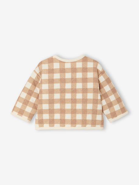 Quilted cardigan for newborn ecru - vertbaudet enfant 