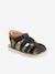 Touch Fastening Leather Sandals for Boys Black - vertbaudet enfant 