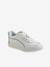 Baskets ananas fille en cuir BLANC - vertbaudet enfant 