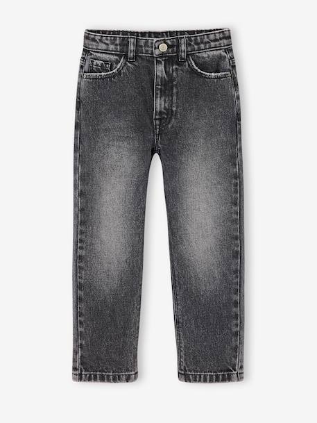 Jean fille mom bleu clair+bleu moyen+denim gris - vertbaudet enfant 