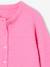 Button-through cardigan with long sleeves for girls blue+bordeaux red+rose - vertbaudet enfant 