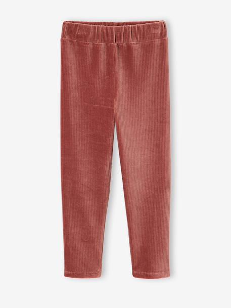 Leggings for girls anthracite+dusky pink - vertbaudet enfant 
