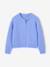 Button-through cardigan with long sleeves for girls blue+bordeaux red+rose - vertbaudet enfant 