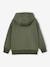 Sweat garçon à capuche motif poitrine orange+vert sauge - vertbaudet enfant 