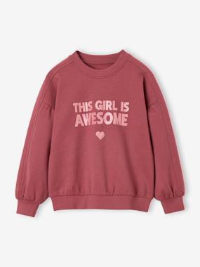 -Sweat fille col rond