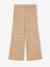 Wide-Leg Fleece Leggings for Girls navy blue+printed brown+vanilla - vertbaudet enfant 