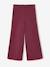 Girls' wide leggings lined with fleece knit emerald green+navy blue+plum - vertbaudet enfant 