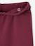 Girls' wide leggings lined with fleece knit emerald green+navy blue+plum - vertbaudet enfant 
