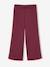 Girls' wide leggings lined with fleece knit emerald green+navy blue+plum - vertbaudet enfant 