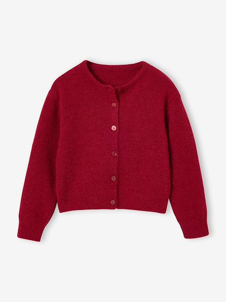 Gilet fille manches longues bleu+bordeaux+rose - vertbaudet enfant 