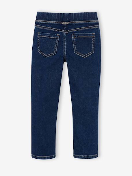 Denim Treggings for Girls bleached denim+deep blue+medium blue - vertbaudet enfant 