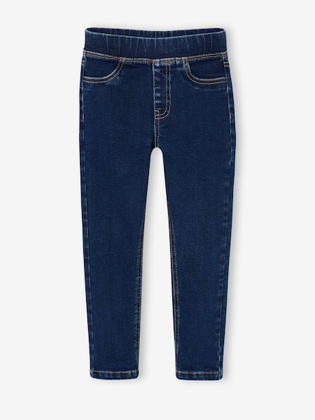 Denim Treggings for Girls bleached denim+deep blue+medium blue - vertbaudet enfant 
