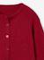 Button-through cardigan with long sleeves for girls blue+bordeaux red+rose - vertbaudet enfant 