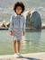 Veste jean fille personnalisable bleu clair+bleu moyen - vertbaudet enfant 