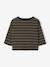 Long-sleeved striped T-shirt for baby khaki - vertbaudet enfant 