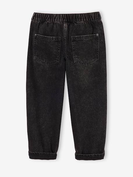 Loose-fit jeans for boys black+double stone - vertbaudet enfant 