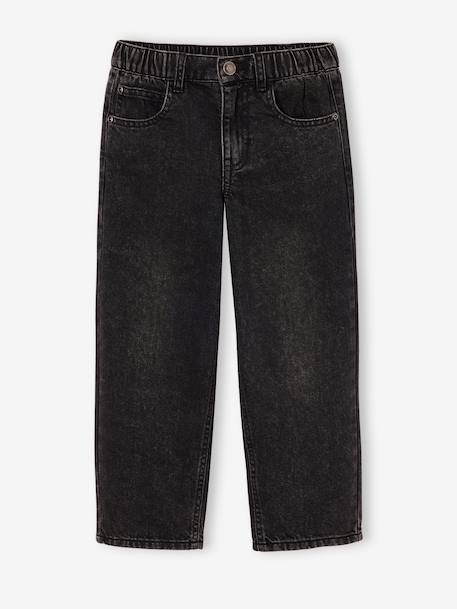 Loose-fit jeans for boys black+double stone - vertbaudet enfant 