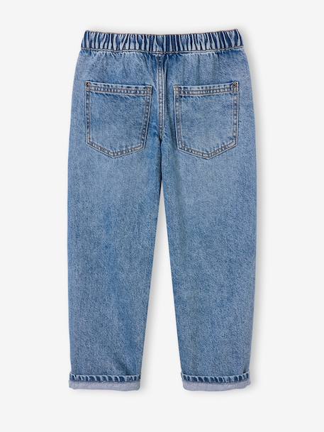 Jean loose morphologie medium double stone+noir - vertbaudet enfant 