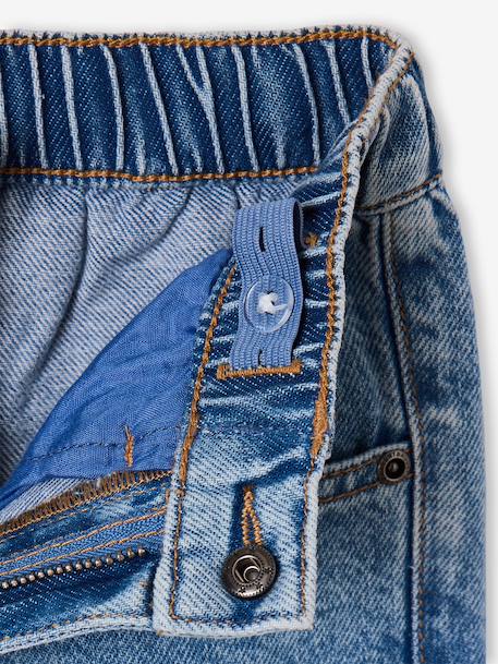Loose-fit jeans for boys black+double stone - vertbaudet enfant 