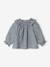Long-sleeved blouse for baby girls grey blue - vertbaudet enfant 