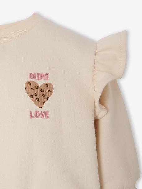 Long-sleeved dress for baby girls vanilla - vertbaudet enfant 