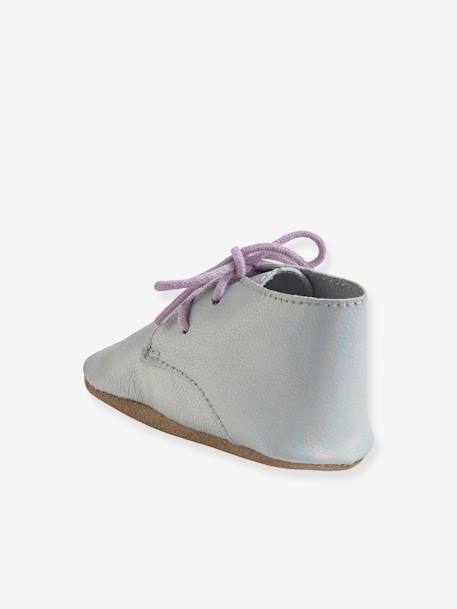 Booties in Soft Leather, for Baby Girls Gold - vertbaudet enfant 