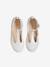 T-Strap Ballet Pumps for Girls Light Pink+White - vertbaudet enfant 