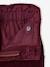 Wide Corduroy Paperbag Trousers for Girls bordeaux red+camel+mauve+navy blue+olive - vertbaudet enfant 