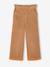 Wide Corduroy Paperbag Trousers for Girls bordeaux red+camel+mauve+navy blue+olive - vertbaudet enfant 