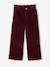 Wide Corduroy Paperbag Trousers for Girls bordeaux red+camel+mauve+navy blue+olive - vertbaudet enfant 