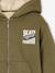 Zip-up hooded sweatshirt for boys khaki+navy blue - vertbaudet enfant 