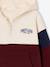 Boys' colour block hooded sweatshirt bordeaux red+red - vertbaudet enfant 