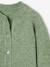 Long-sleeved knitted cardigan for girls ecru+lavender+sage green - vertbaudet enfant 