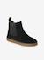 Leather Boots for Girls beige+black+bronze+brown+cocoa+golden yellow+green+navy blue+old rose - vertbaudet enfant 