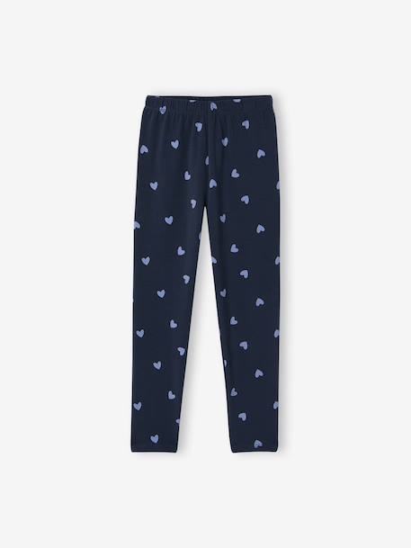 Printed Leggings for Girls almond green+aqua green+blue+ink blue+mauve+printed green+printed pink - vertbaudet enfant 