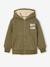 Sweat zippé à capuche garçon kaki+marine - vertbaudet enfant 