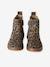 Boots fille cuir zippées beige+bronze+cacao+jaune d'or+marine+marron+noir+vert+vieux rose - vertbaudet enfant 