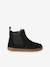 Leather Boots for Girls beige+black+bronze+brown+cocoa+golden yellow+green+navy blue+old rose - vertbaudet enfant 