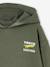 Hoodie with Motif on Chest for Boys, Basics orange+sage green - vertbaudet enfant 